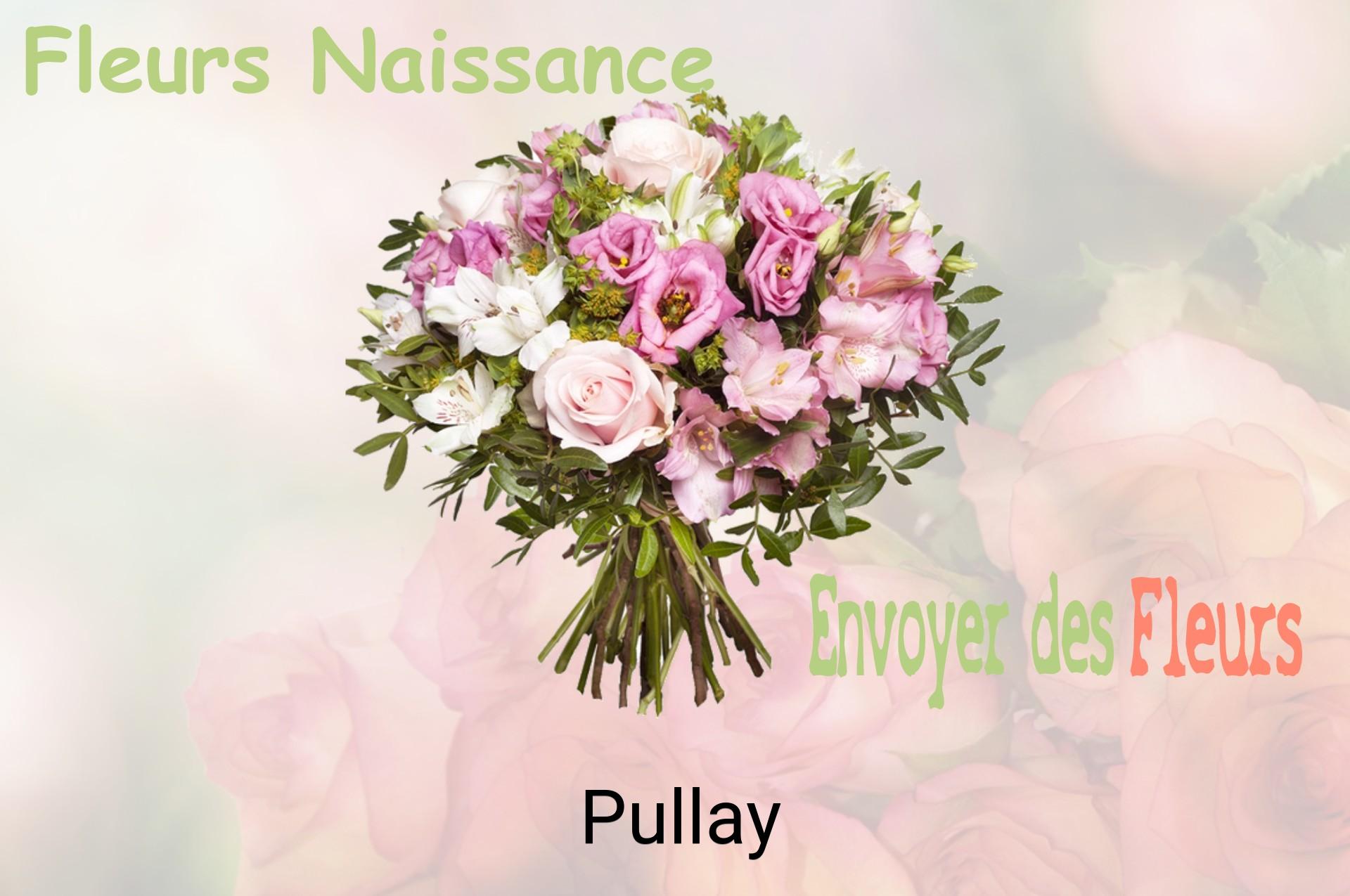 Bouquet de fleurs de naissance livré à Pullay